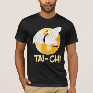 Chinesisch Tai Chi Yin Yang Crane T-Shirt