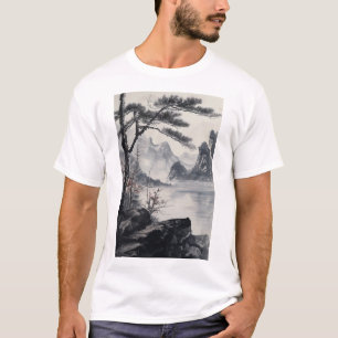 Chinesisch Tinte Landschaft Malerei nationalen Sti T-Shirt