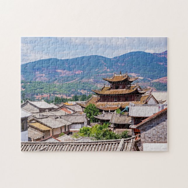 Chinesisch Traditionelle gepolsterte Dächer, Dali, Puzzle (Horizontal)