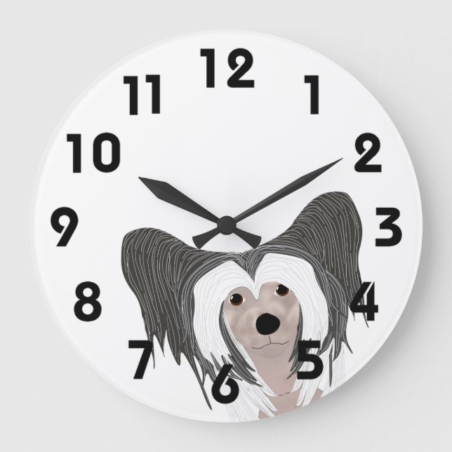 Chinesisch-Zeckensperre Große Wanduhr (Vorderseite)