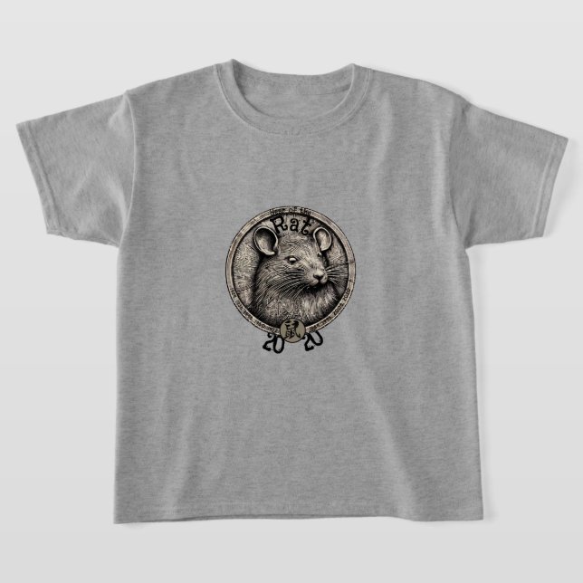 Chinesisch Zodiac 2020 "Rat" T-Shirt (Ablage )