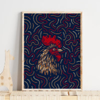 Chinesisch Zodiac Red Rooster | Zodiac Digital Pri