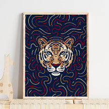 Chinesisch Zodiac Tiger | Zodiac Digital Print