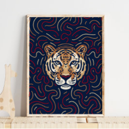 Chinesisch Zodiac Tiger | Zodiac Digital Print Poster
