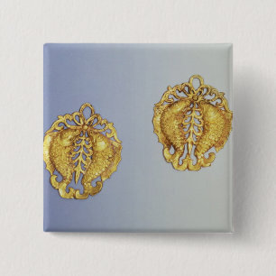 Chinesische Anhänger, Gold mit 17 Karat überzoge Button