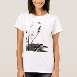 Chinesische antike Aquarellbilder T-Shirt
