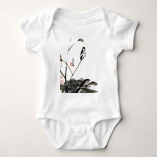 Chinesische Aquarelle Baby Strampler