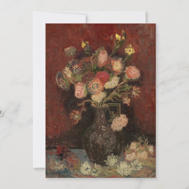 Chinesische Aster und Gladioli | Vincent van Gogh (Vorderseite)