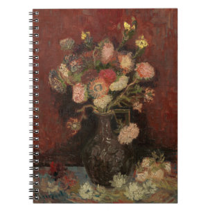 Chinesische Aster und Gladioli   Vincent van Gogh Notizblock