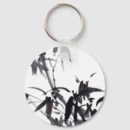 Chinesische Bambus-Tuschekunst  Schlüsselanhänger