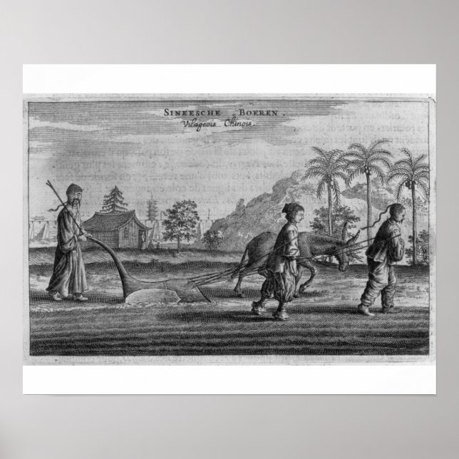 Chinesische Bauern, eine allgemeine Beschreibung a Poster (Vorne)