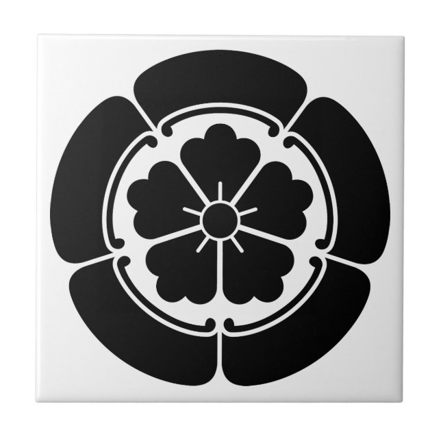 Chinesische Blume bei Goka Fliese (Vorderseite)
