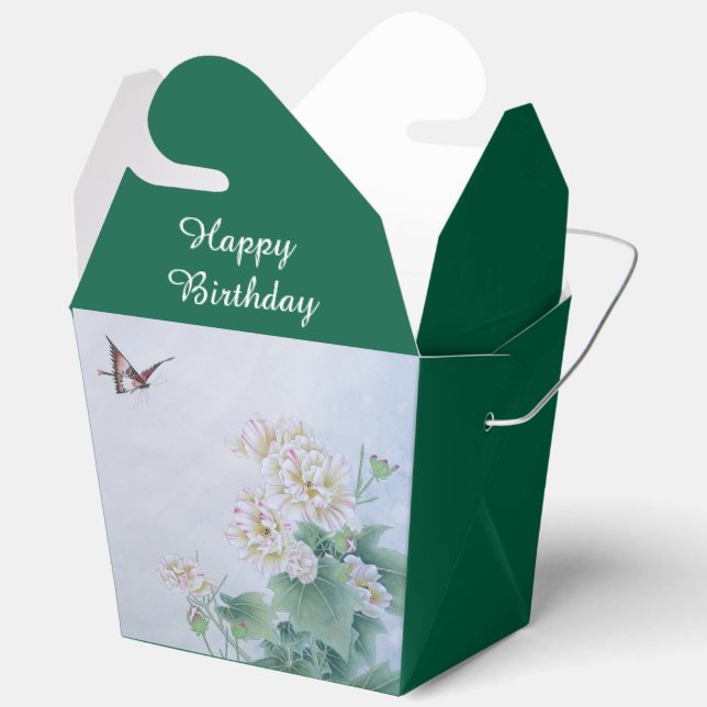 Chinesische Blume mit Butterfly Geschenkschachtel (Offen)