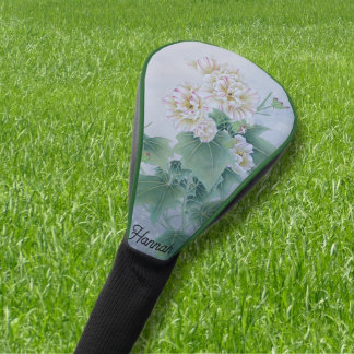 Chinesische Blume mit Butterfly Golf Headcover