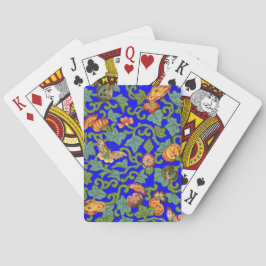 Chinesische Blume und Schmetterlinge aus antikem P Spielkarten