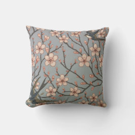 Chinesische Blüten und Vogelkissen Kissen