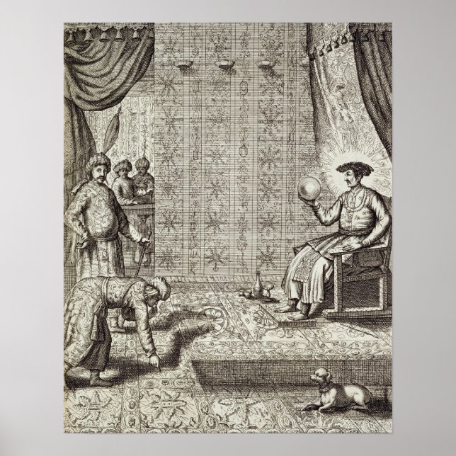 Chinesische Botschafter an einen indischen Herrsch Poster (Vorne)