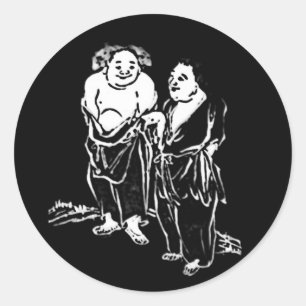 Chinesische Dichter Runder Aufkleber