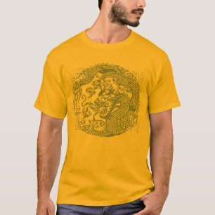 Chinesische Drache-Kreis-Spirale T-Shirt