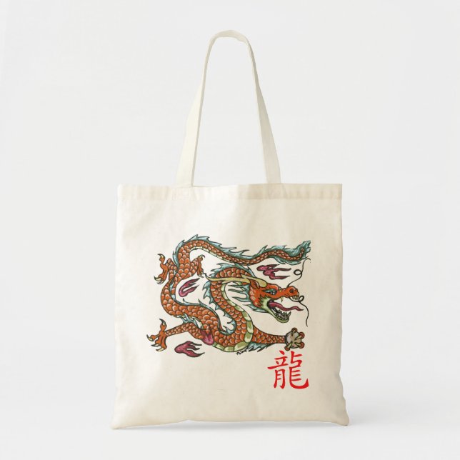 Chinesische Drache-Tasche Tragetasche (Vorne)