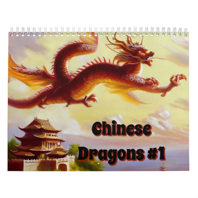 chinesische Drachen #1 Kalender (Titelbild)