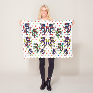 Chinesische Drachen Fantasy Folk Fleecedecke