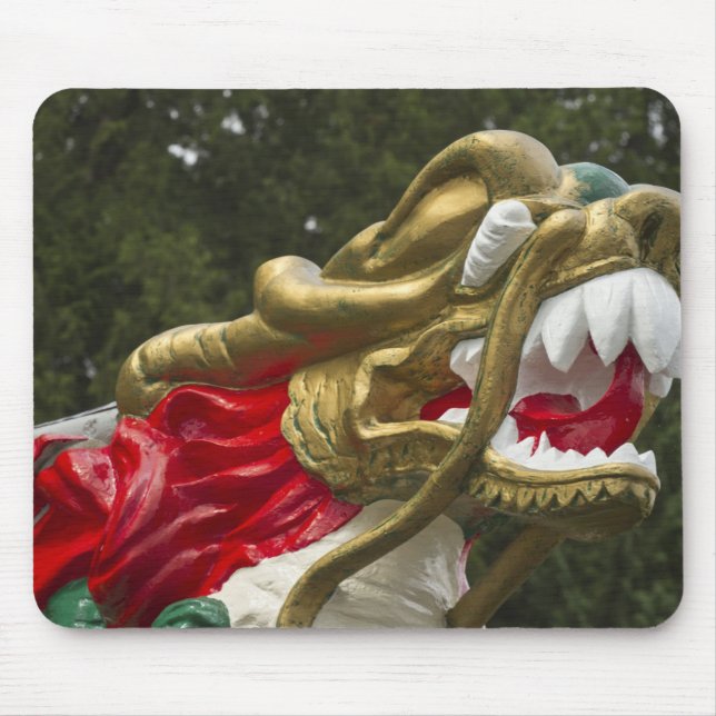 Chinesische Drachenbootfigur, Stanley Park Mousepad (Vorne)