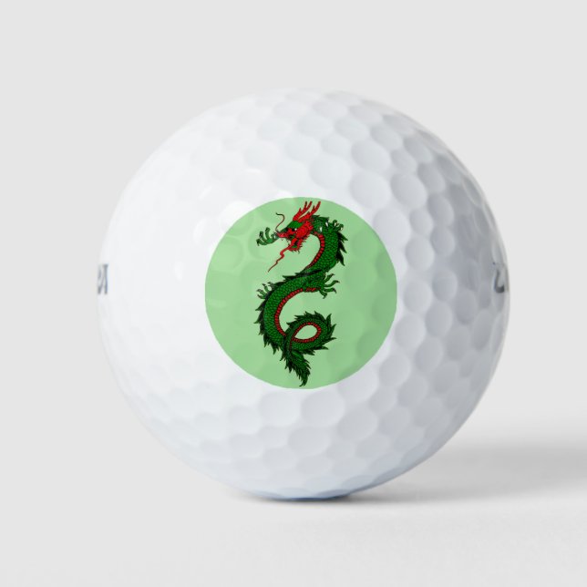 Chinesische Drachengolfbälle Golfball (Vorderseite)