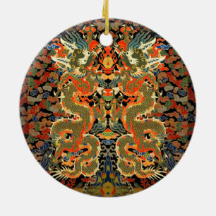 Chinesische Drachenkunst Keramik Ornament