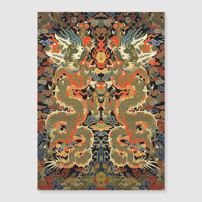 Chinesische Drachenkunst Magnetkarte (Vorderseite)