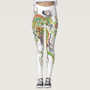Chinesische Drachenmotive Leggings
