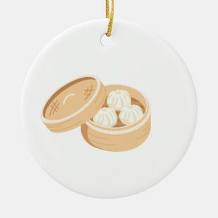 Chinesische Dumplings Keramik Ornament