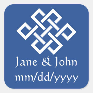 Chinesische Eleganz in Blue Sticker
