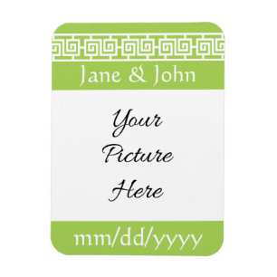 Chinesische Eleganz in Peridot Rett-the-Date-Magne Magnet