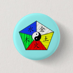Chinesische Elemente Button