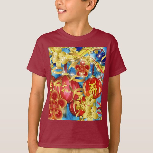 Chinesische Feiern T-Shirt (Vorderseite)