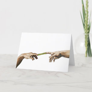 Chinesische Fingerfallen-Geburtskarte Karte