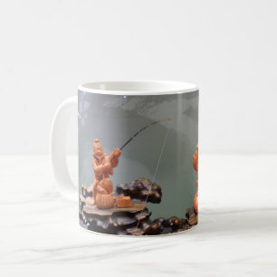 Chinesische Fisherman White Coffee Tasse