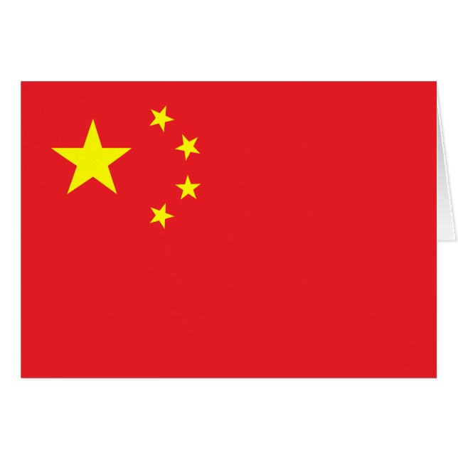 Chinesische Flagge (Vorderseite (Horizontal))