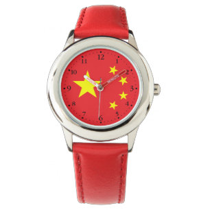 Chinesische Flagge Armbanduhr