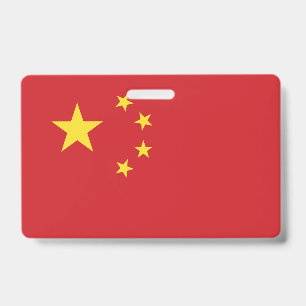 Chinesische Flagge Ausweis