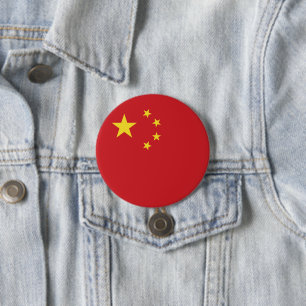 Chinesische Flagge Button