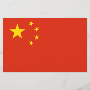 chinesische Flagge (China) Briefpapier