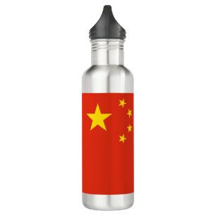 chinesische Flagge (China) Edelstahlflasche