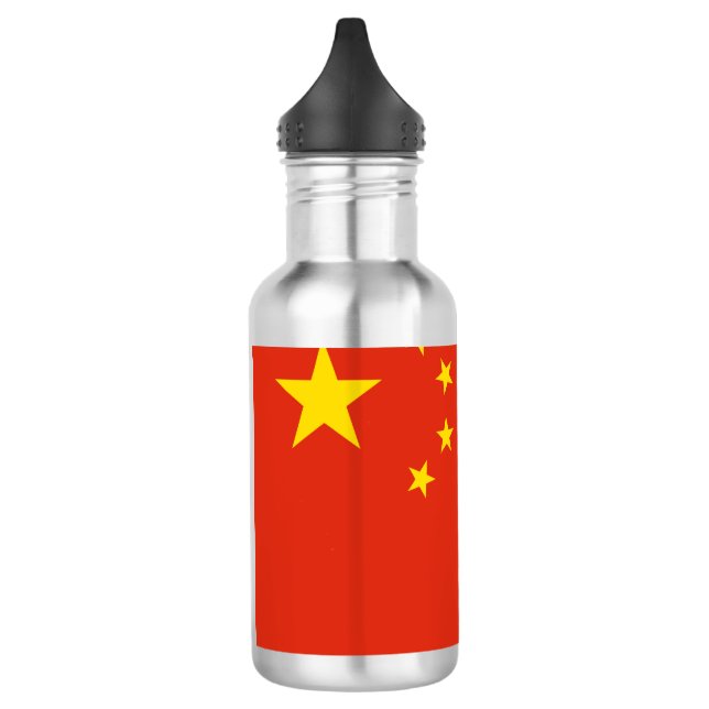 chinesische Flagge (China) Edelstahlflasche (Links)