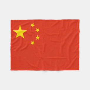 chinesische Flagge (China) Fleecedecke