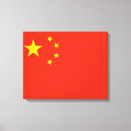chinesische Flagge (China) Leinwanddruck