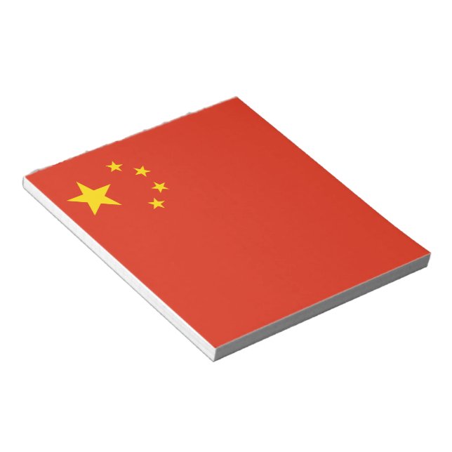 chinesische Flagge (China) Notizblock (angewinkelt)