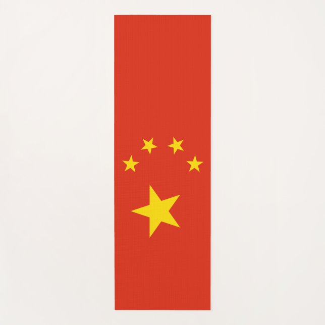 chinesische Flagge (China) Yogamatte (Vorderseite)