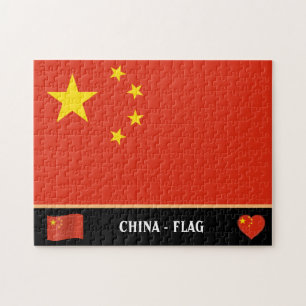 Chinesische Flagge / Chinesisches Land / China Puzzle